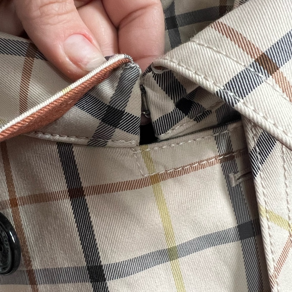 Coach Tattersall double breasted plaid trench coat - Picture 10 of 14